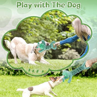 HKM-4480189 Large Plush Dog Toy with Squeaker and Crinkle Paper for Interactive Play, Ideal for Small to Large Dogs