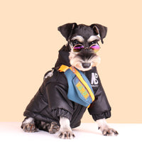 HKM-448019 Reflective Warm Dog Jacket for Autumn and Winter - Available in Pink, Green, Black, and Orange
