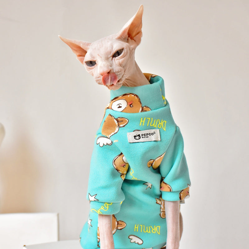 HKM-4481085 Warm and Soft Milk Silk Cotton Pet Clothes for Cats in Various Sizes