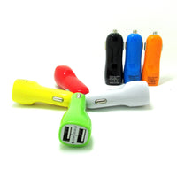 HKM-448211 Dual USB Car Charger with LED Indicator Light for Mobile Devices