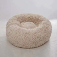 HKM-4482749 Washable Round Plush Dog Bed - Multiple Sizes for Pets Up to 50kg