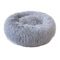 HKM-4482749 Washable Round Plush Dog Bed - Multiple Sizes for Pets Up to 50kg