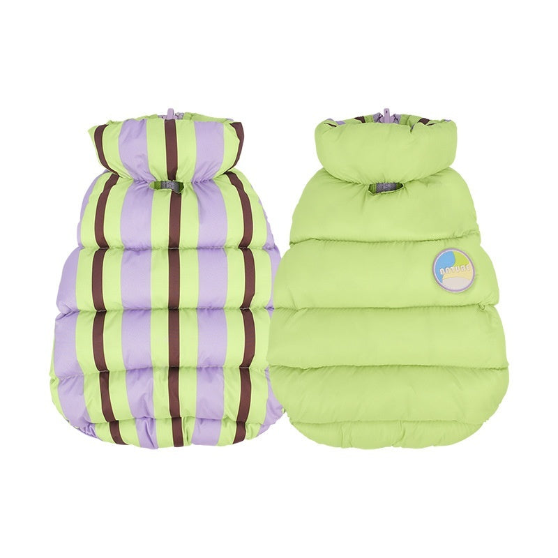 HKM-4483261 Reversible Cotton-Padded Vest for Cats and Dogs in Candy Colors ¨C Autumn/Winter Wear