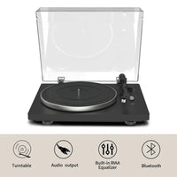 HKM-448339 Bluetooth Vinyl Record Player Turntable with HiFi Sound and Classic Gramophone Design