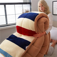 HKM-448339 Lamb Velvet Winter Quilt for Couples - Soft, Warm, 150x200 cm