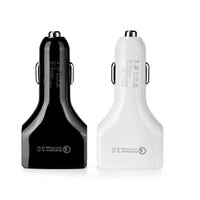 HKM-448403 4-Port USB Car Charger with QC3.0 Fast Charging for Mobile Devices