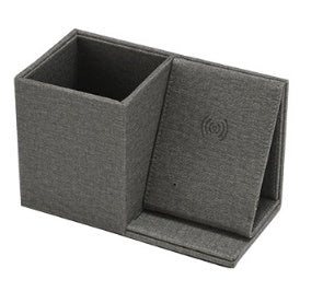 HKM-448403 Multifunctional Wireless Charging Pen Holder and Organizer for Office Desktop