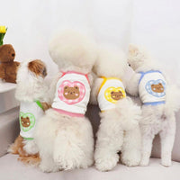 HKM-4485053 Lightweight Cotton Camisole Vest for Dogs - Perfect for Spring and Summer