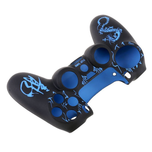 HKM-448659 PS4 Controller Silicone Rubber Sleeve with Dragon Pattern - Protective Case in Multiple Colors