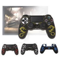 HKM-448659 PS4 Controller Silicone Rubber Sleeve with Dragon Pattern - Protective Case in Multiple Colors