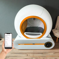 HKM-448787 Smart Self-Cleaning Cat Litter Box with Large Capacity and Odor Control - 11L Plastic Design