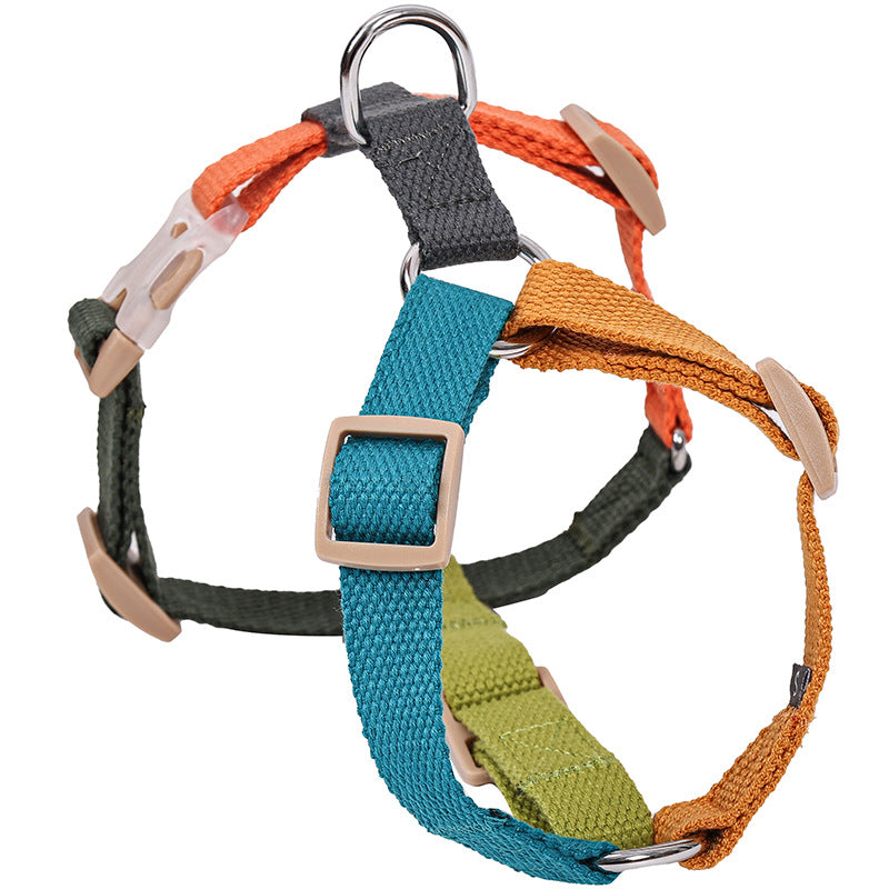 HKM-4488253 H-Shaped Six-Color PET Chest and Back Strap for Dogs