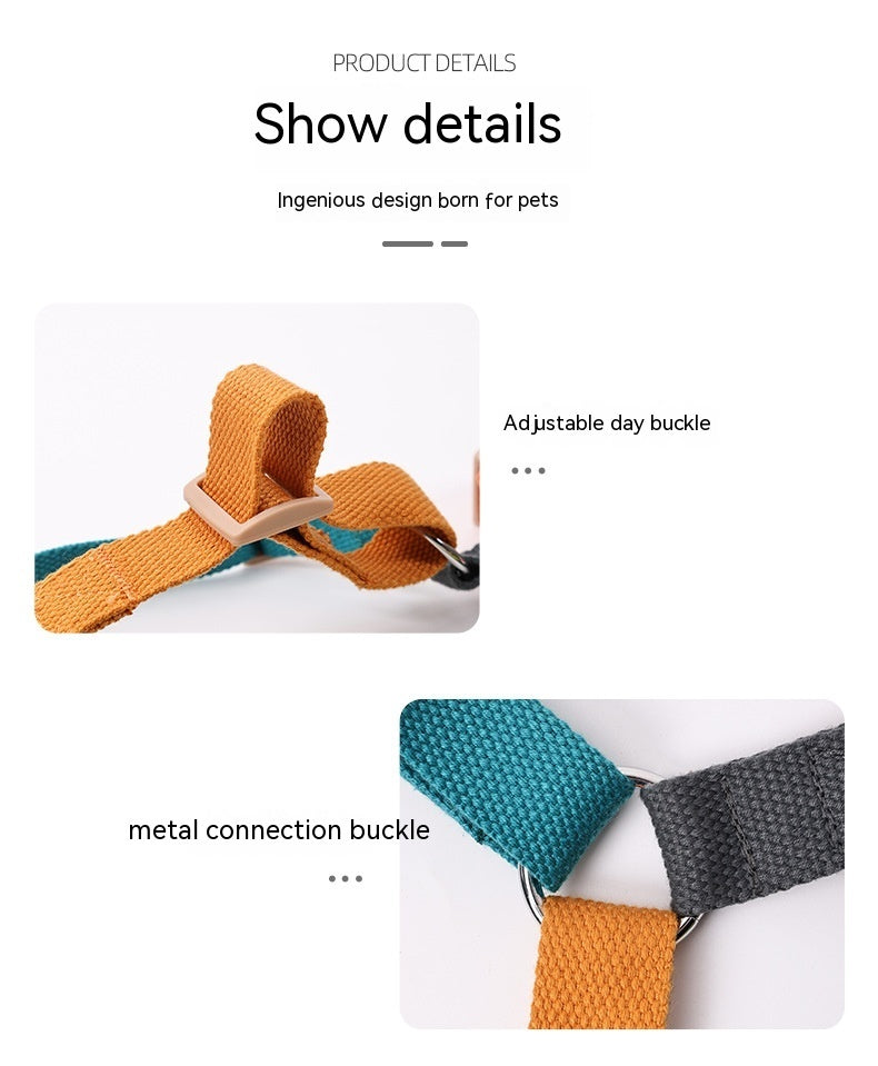 HKM-4488253 H-Shaped Six-Color PET Chest and Back Strap for Dogs