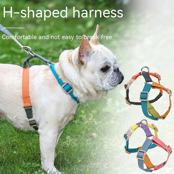 HKM-4488253 H-Shaped Six-Color PET Chest and Back Strap for Dogs