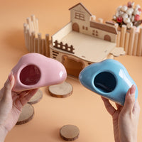 HKM-4488509 Cool Ceramic Nest Shelter for Djungarian Hamsters and Squirrels - Four Seasons Use - Pink/Blue Options