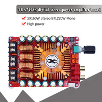 HKM-448851 TDA7498E Dual Channel Audio Amplifier Board, 2X160W and BTL Mode 1X220W for Car and Computer