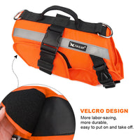 HKM-4488637 Reflective Dog Life Jacket with Double Layer Buoyancy and Easy-Fit Velcro Closure