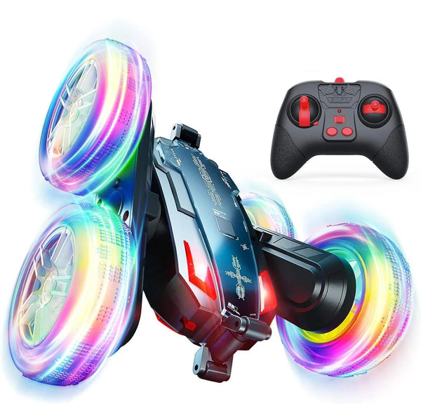 HKM-448915 Remote Control Swing Arm Stunt Vehicle with Flash Light Wheels for Kids