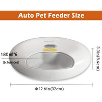 HKM-4490429 Automatic Six-Meal Pet Feeder for Cats and Dogs with USB Power Supply