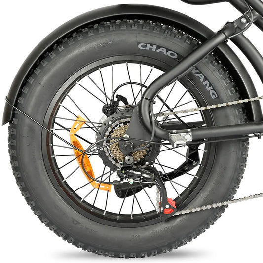 HKM-449043 Folding Electric Mountain Bike 20 Inch 750W Fat Tire with 48V 20Ah Battery and 7-Speed Gears