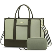 HKM-449043 Stylish Women's Office Work Tote Bag for 15.6-17 Inch Laptops - Large Capacity and Lightweight Briefcase