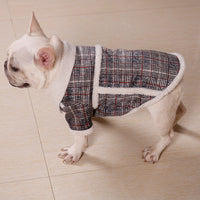 HKM-4490813 Plush Velvet Zipper Coat for Pets - Casual Jacket in Multiple Sizes