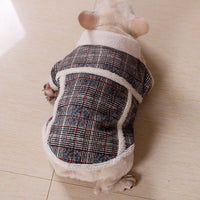HKM-4490813 Plush Velvet Zipper Coat for Pets - Casual Jacket in Multiple Sizes