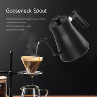 HKM-449107 Digital Temperature Control Gooseneck Electric Kettle 900ml Stainless Steel for Coffee and Tea
