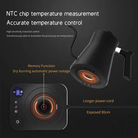 HKM-449107 Digital Temperature Control Gooseneck Electric Kettle 900ml Stainless Steel for Coffee and Tea