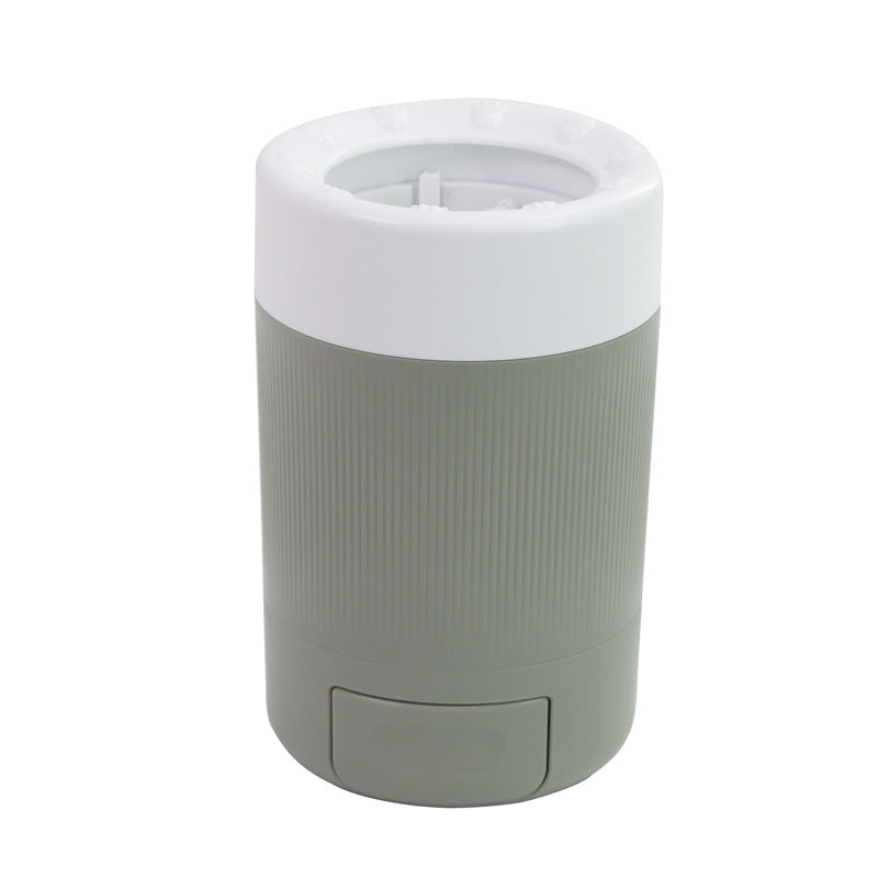 HKM-4492093 Pet Semi-Automatic Foot Washing Cup for Dogs - Gray and Orange, Durable ABS Material