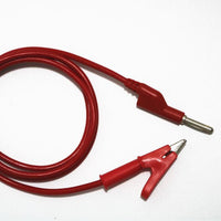 HKM-4492221 4mm Male to Male Banana Plug Test Lead Wire, 1 Meter Length, Pure Copper, Silicone Sheath, 12A Current Capacity