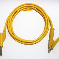 HKM-4492221 4mm Male to Male Banana Plug Test Lead Wire, 1 Meter Length, Pure Copper, Silicone Sheath, 12A Current Capacity