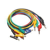 HKM-4492221 4mm Male to Male Banana Plug Test Lead Wire, 1 Meter Length, Pure Copper, Silicone Sheath, 12A Current Capacity