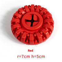 HKM-4492861 Durable TPR Dog Bite Tire Toy - 14x5cm, Black/Red