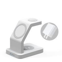 HKM-449363 3-in-1 Magnetic Wireless Charger for Mobile Phones and Smartwatches with Fast Charging Options