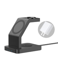 HKM-449363 3-in-1 Magnetic Wireless Charger for Mobile Phones and Smartwatches with Fast Charging Options