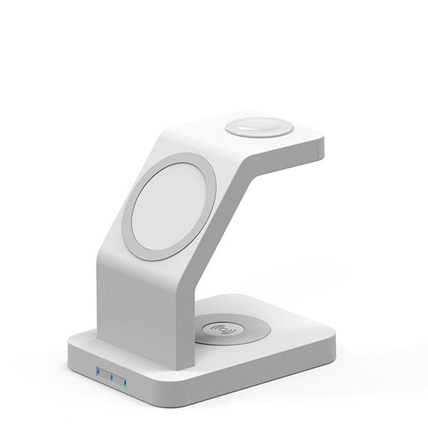 HKM-449363 3-in-1 Magnetic Wireless Charger for Mobile Phones and Smartwatches with Fast Charging Options