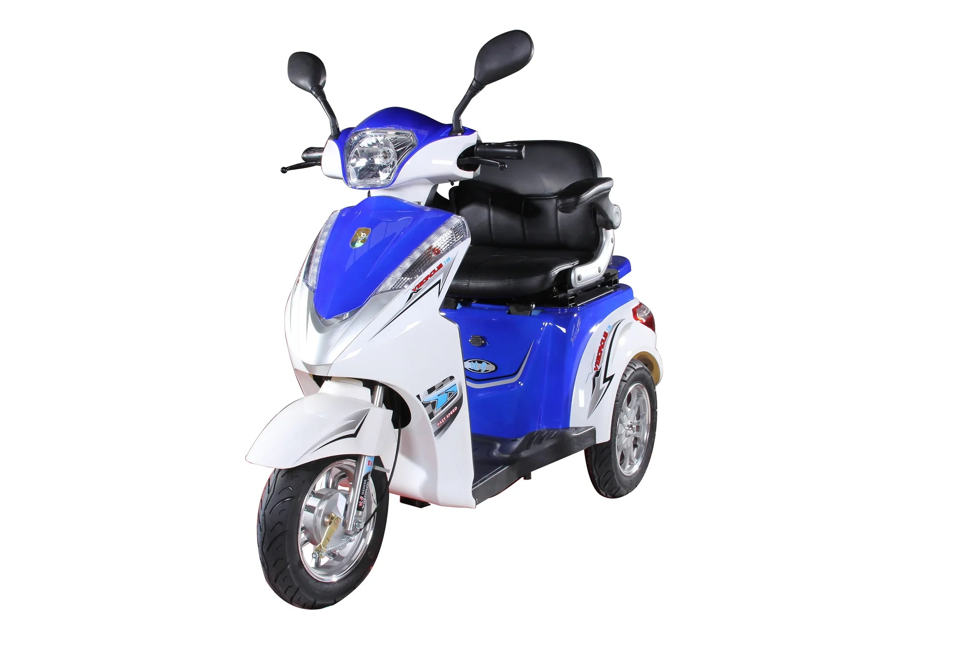 HKM-449363 Three-Wheel Electric Mobility Scooter, 60V 1000W, 40-60km Range, LED Display, Disc Brake, Unisex, Max Load 120kgs