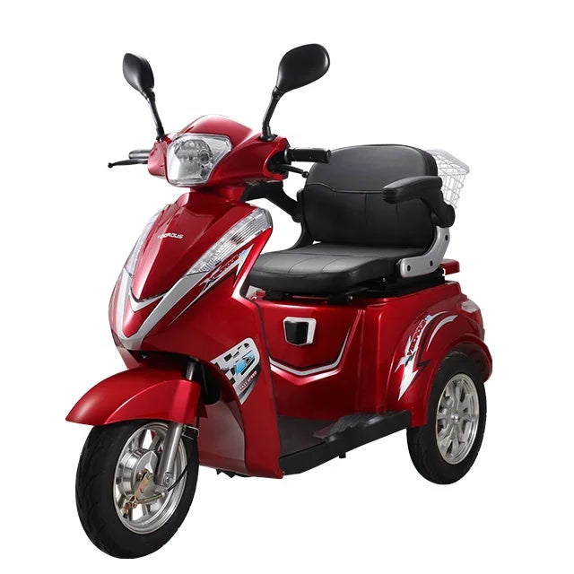 HKM-449363 Three-Wheel Electric Mobility Scooter, 60V 1000W, 40-60km Range, LED Display, Disc Brake, Unisex, Max Load 120kgs