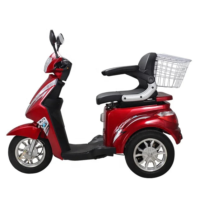 HKM-449363 Three-Wheel Electric Mobility Scooter, 60V 1000W, 40-60km Range, LED Display, Disc Brake, Unisex, Max Load 120kgs