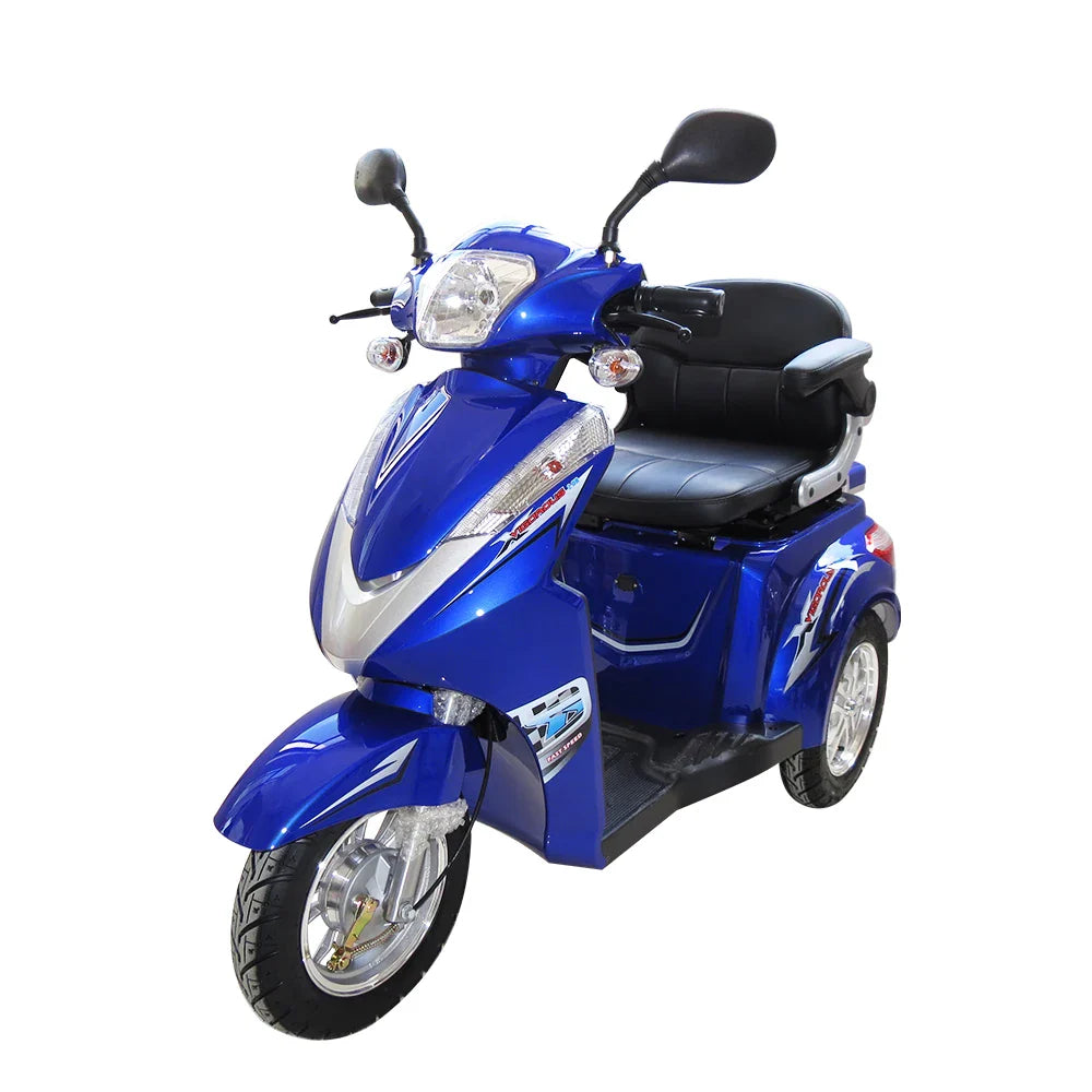 HKM-449363 Three-Wheel Electric Mobility Scooter, 60V 1000W, 40-60km Range, LED Display, Disc Brake, Unisex, Max Load 120kgs