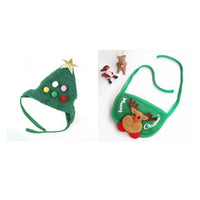 HKM-4494397 Christmas Tree Shaped Pet Hat - Fluff & Fur Ball Design for Spring and Autumn