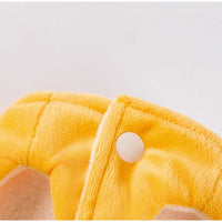 HKM-4494781 Onsen Fish Costume for Pets - Yellow Hat and Vest for Cozy Fun