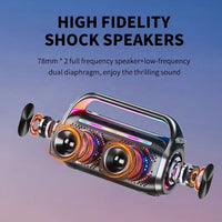 HKM-449491 Portable 80W Wireless Bluetooth V5.0 Speaker with Hi-Fi Stereo Sound for Home and Parties