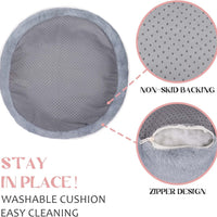HKM-4497469 Cat Paw Shape Floor Cushion with Detachable Sheep Plush for Gaming Chair and Relaxation in Home or Office