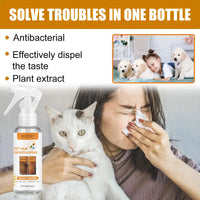 HKM-4497853 Anti-Static Pet Cleaning Spray for Hair Care and Odor Removal - 100ml
