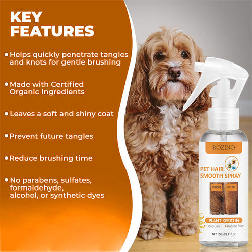 HKM-4497853 Anti-Static Pet Cleaning Spray for Hair Care and Odor Removal - 100ml