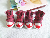 HKM-449811 Breathable Spring and Summer Dog Shoes for Puppies - Star Cowboy Design