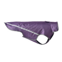 HKM-4498365 Water-Repellent Dog Raincoat in Purple, Black, and Yellow ¨C Sizes S to 3XL