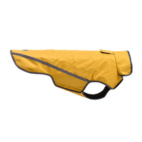 HKM-4498365 Water-Repellent Dog Raincoat in Purple, Black, and Yellow ¨C Sizes S to 3XL